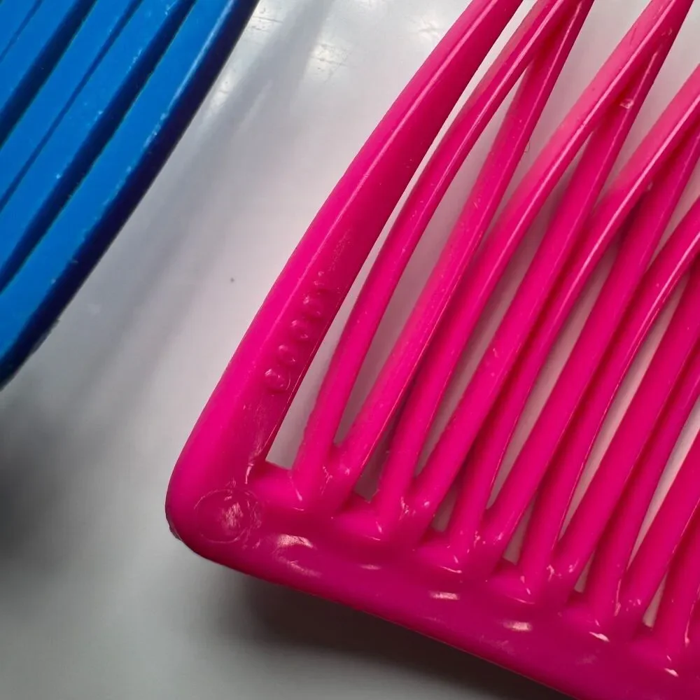 Vtg Goody USA Hair Combs Lot Plastic Side Tuck Clips Pastel Solid Retro 80s 90s